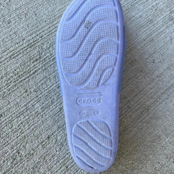 CROCS Womens Blue Slides Size 8 - Picture 5 of 6